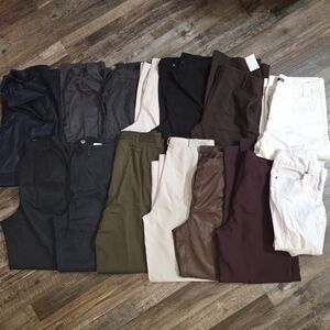 Lot Of Sag Harbor Women's Trousers in Black, Gray, and Cream